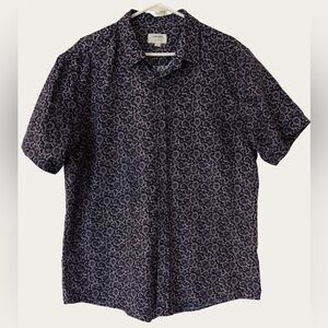 Julian & Mark Stylish Purple Floral Button‎ Down Shirt Size XL